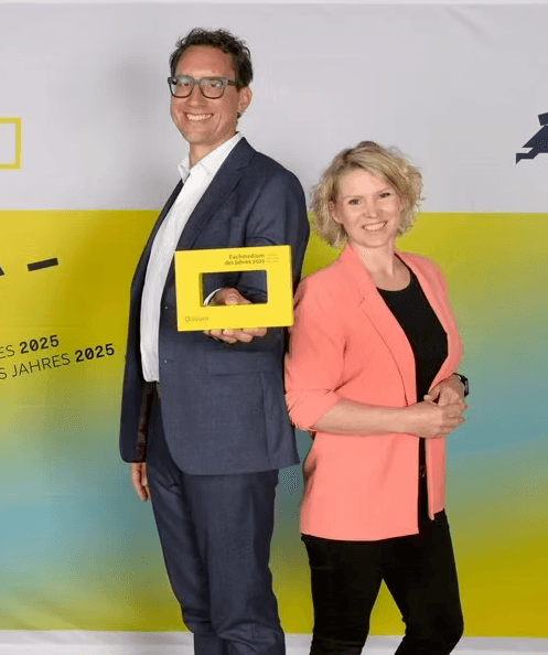 MAIQ Team receiving Workflow Solution of the Year 2025 Award